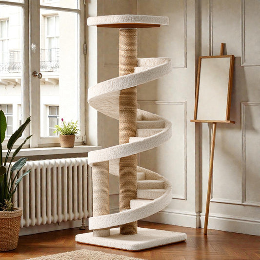 Floor-to-Ceiling Adjustable Tall Cat Tower